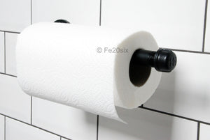 Fe20six black pipework kitchen roll holder