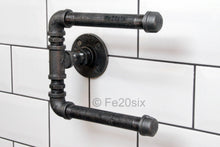 Load image into Gallery viewer, Pipework pipe industrial double toilet roll holder