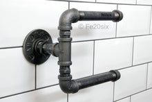 Load image into Gallery viewer, Pipework pipe industrial double toilet roll holder