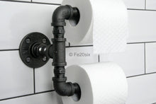Load image into Gallery viewer, Pipework pipe industrial double toilet roll holder