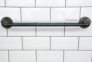 Fe20six industrial pipe clothes rail wall mounted